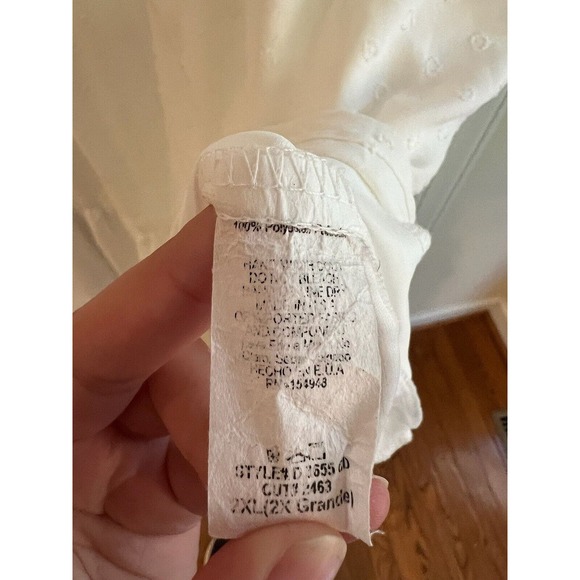 Chic Soul Sweet Honey Bee‎ Dress White Swiss Dot Size 2XL - Picture 5 of 6